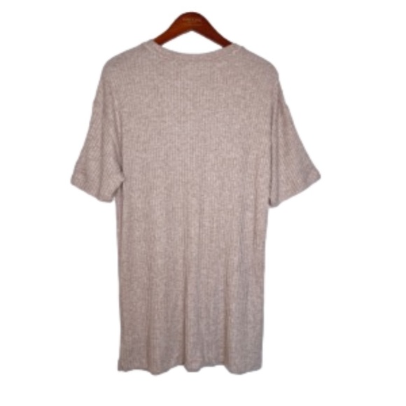 Z SUPPLY Ribbed Knit Pullover Tunic Sweater Size Medium in Heather Camel - Picture 7 of 12